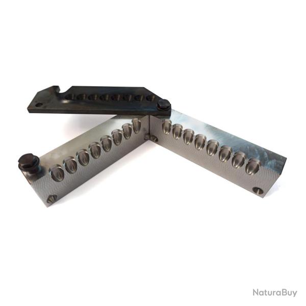 Moule � huit cavit�s - ogive 356-115 RN PB de calibre 9mm / 38 SP, 115grs