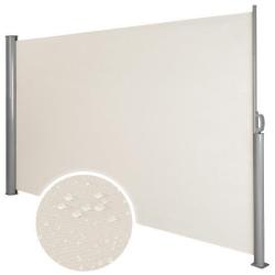 Auvent store lat&eacute;ral brise-vue abri soleil aluminium r&eacute;tractable 160 x 300 cm beige 08_0000528