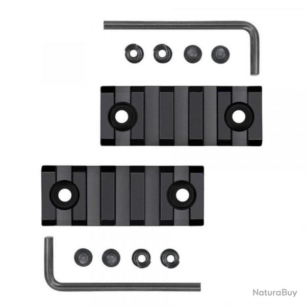 ( bipied) lot de 2  Rails  pour montage garde main Keymod (K-MOD)