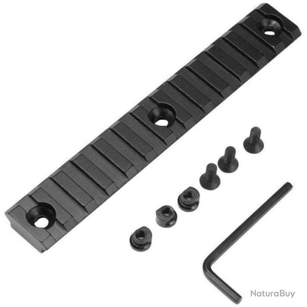 Rail  de 13 slots pour montage sur garde main Keymod  ( 13 emplacements )
