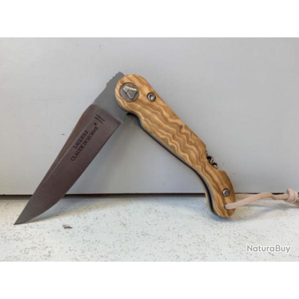 8097 COUTEAU CLAUDE DOZORME LE BAROUDEUR BOIS D'OLIVIER NEUF