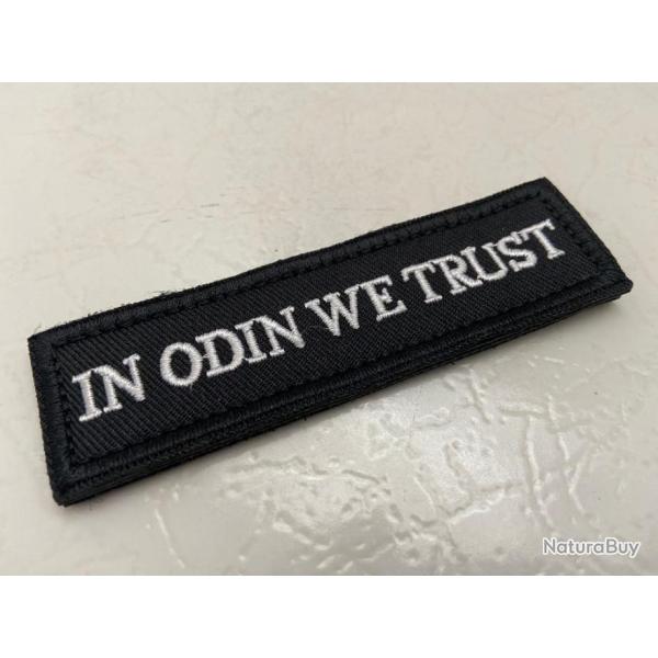 Patch Viking "In Odin We Trust" mythologie nordique