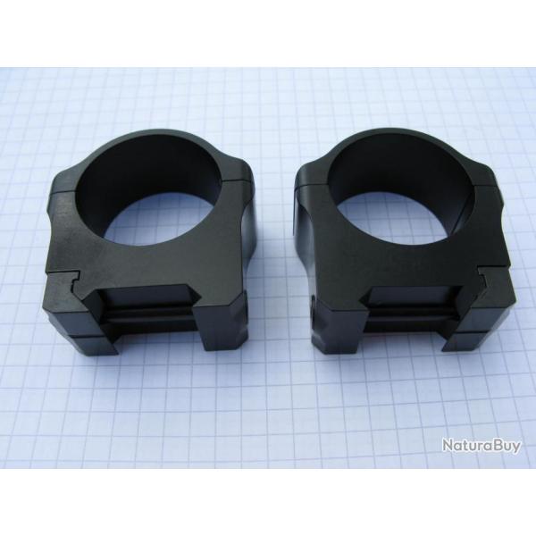 Colliers de 30 mm, h=3,5 mm, pour fixation sur rail weaver + rail weaver de 21 mm pourHeym SR 30