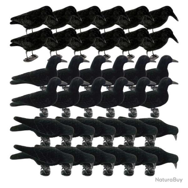 Pack 36 formes de corbeaux floqu�es