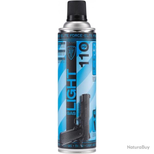 Bombe gaz 450ml elite force light gas 110 PSI