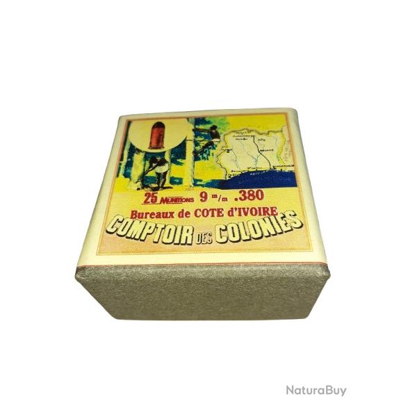 9 mm 380: Reproduction boite cartouches (vide) CoCo Bureaux de C�te d'Ivoire 9007531