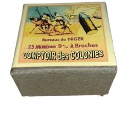 9 mm &agrave; Broches: Reproduction boite munitions (vide) CoCo 9007544