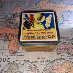 12 mm Marine (Comptoir des Colonies / MADAGASCAR): Reproduction boite munitions (vide) Coco 9007592