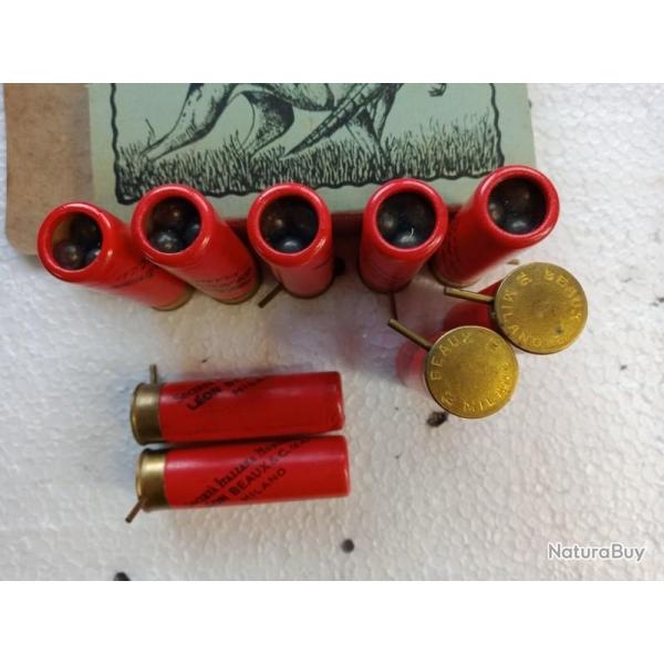 1 bote de 10 cartouches calibre 16  broche.