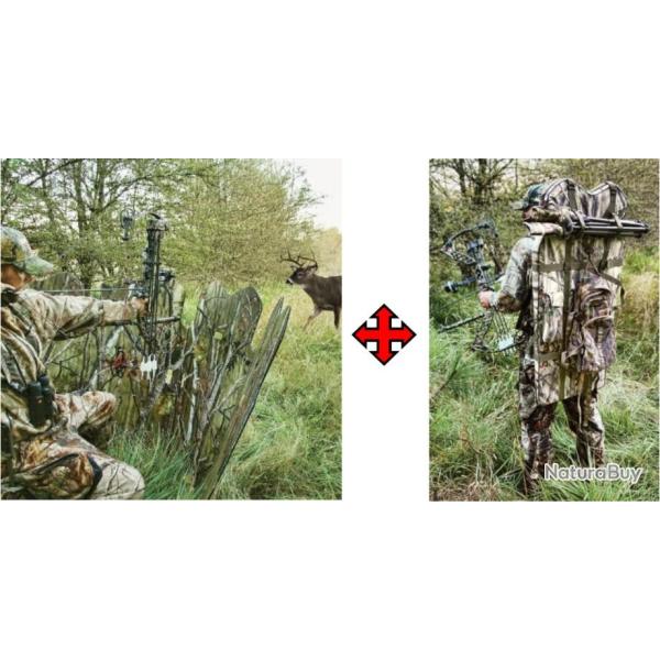 PACKAGE AFFUT MIROIR GHOST BLIND + SAC TRANSPORT