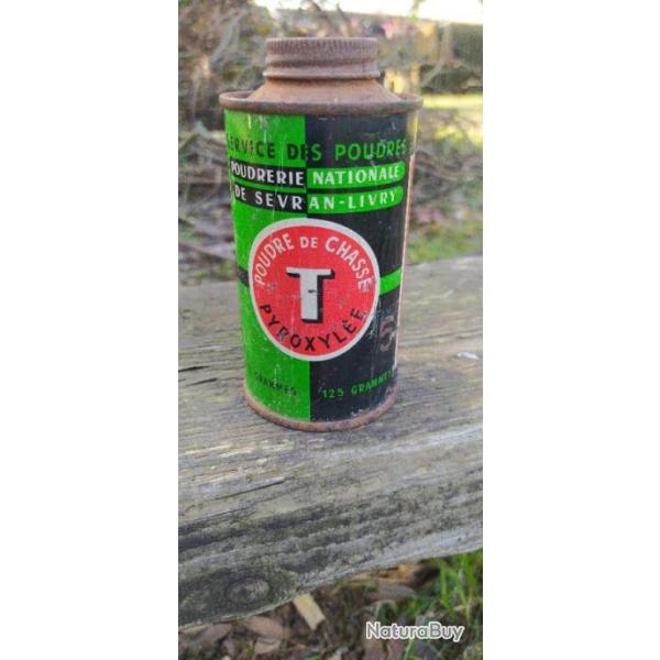 Bidon vide poudre T pour collectionneur