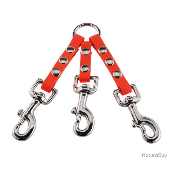 Coupleur Triple Orange Helen Baud Pour Chiens