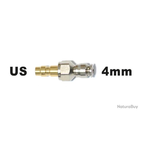 ( Adaptateur male US vers flexible macroline 4mm)Adaptateur male US vers flexible macroline 4mm