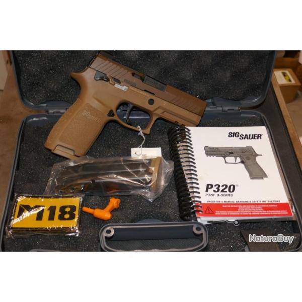 Pistolet SIG-SAUER P320 M18 en 9x19mm