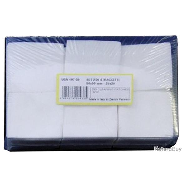 250 patchs de nettoyage.-40 x 40 mm Cal.30/.41