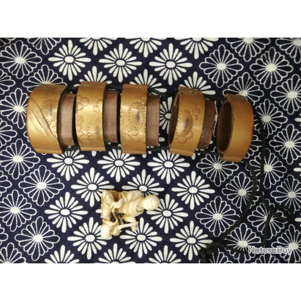 Inro Japon 5 cases Edo katana wakizashi