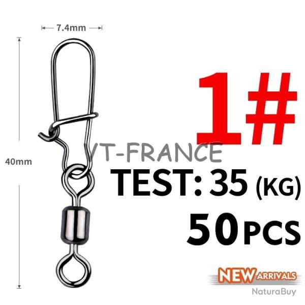 50 Emerillon Agrafe Inox pour la Peche-1 20260729082516
