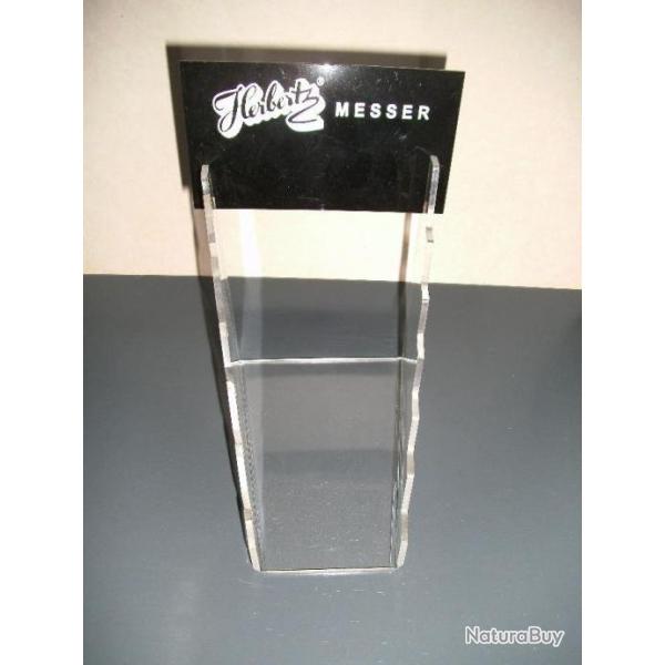 PRESENTOIR EN PLEXI TRANSPARENT POUR 6 COUTEAUX MARQUE HERBERTZ