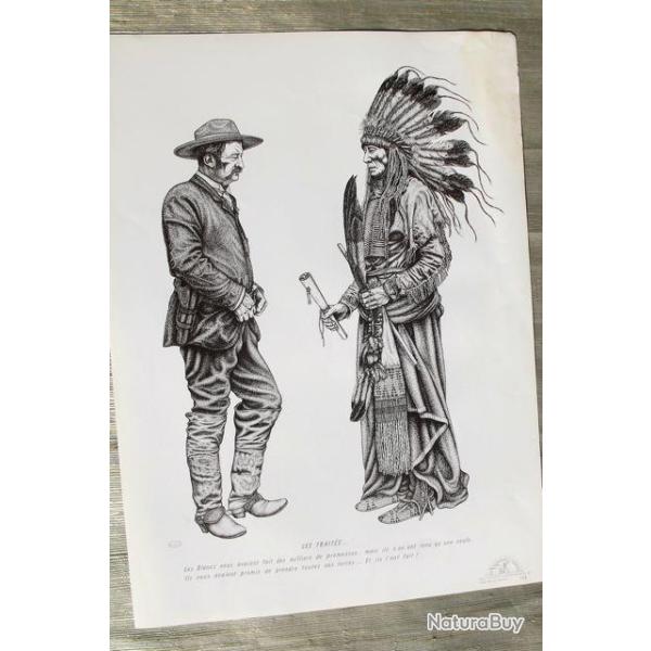 POSTER D�DI� AUX AM�RINDIENS.