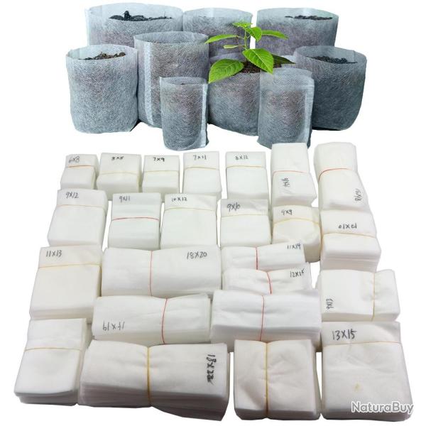 100 Pots Sacs de Culture Biodegradable-8x12cm 20260729082516