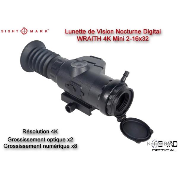 Lunette Sightmark de Vision Nocturne Digital WRAITH 4K Mini 2-16x32