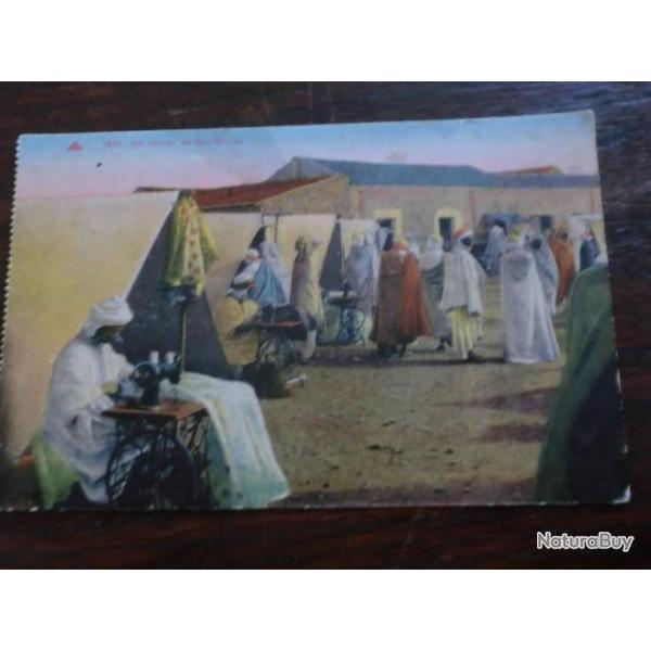 CP PAYS  MAROC  UN ATELIER DE GANDOURAS