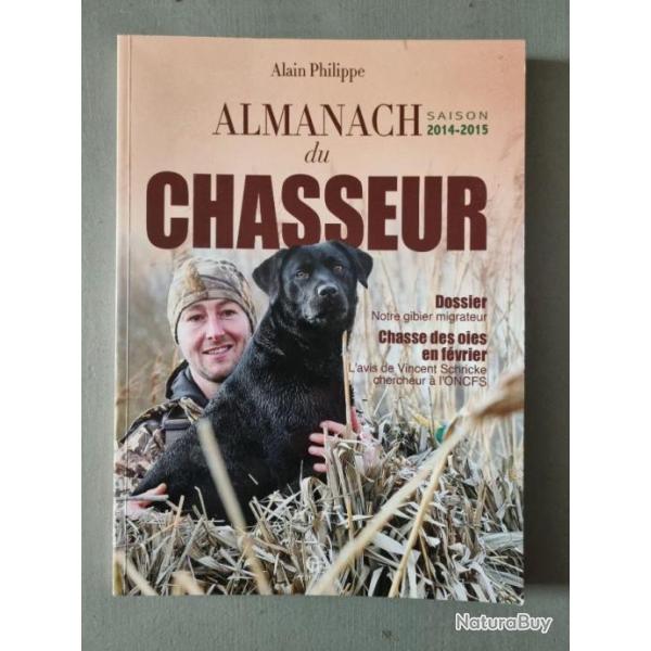 Livres de chasse, ALMANACH DU CHASSEUR,  trs bon tat
