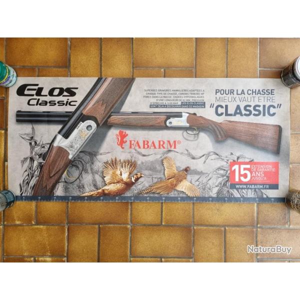 Affiche pub, sous table FABARM ELOS bonne tat