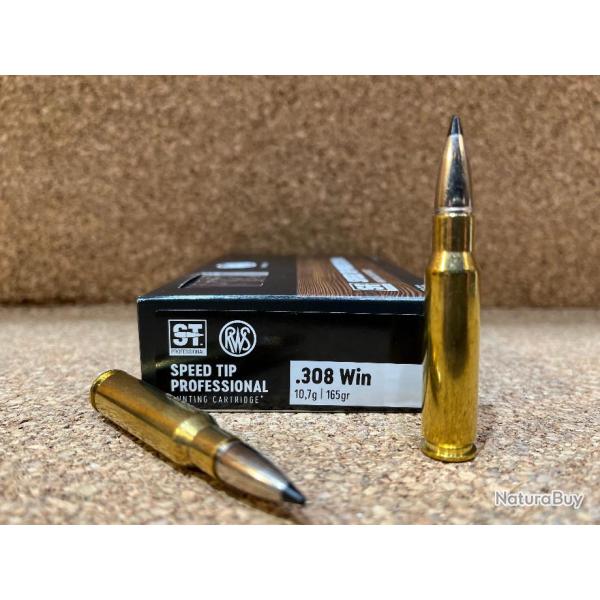 20 MUNITIONS GRANDE CHASSE RWS 308 WIN SPEED TIP PRO  10.7gr