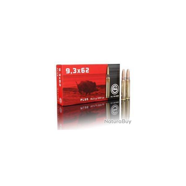 Munitions GECO calibre 9.3x62 Plus 255gr - 16.5g x20
