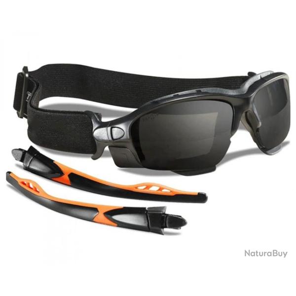 Lunettes de s�curit� - Lunette de tir - EN166 - Fum�e - Avec sangle - Livraison gratuite