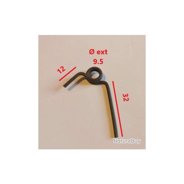 ressort de chien gauche GEFAR   Longueur grand bras 32 petit 12 � ext�rieur 9.5
