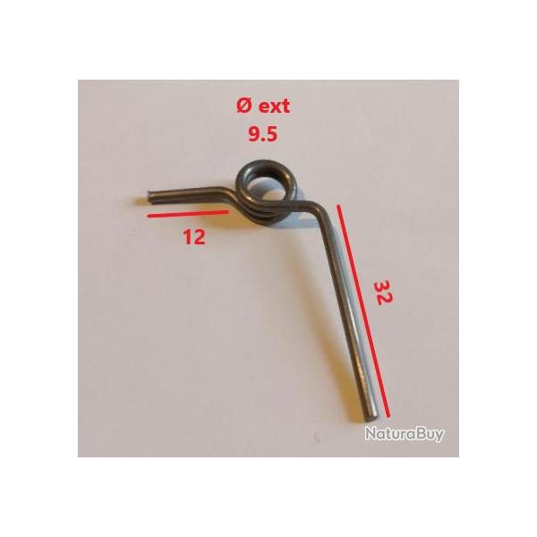 ressort de chien droit GEFAR   Longueur grand bras 32 petit 12 � ext�rieur 9.5