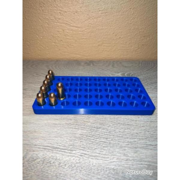 Plateau de rechargement bleu optimis� pour les cartouches de 45 Acp ( 11,43 )