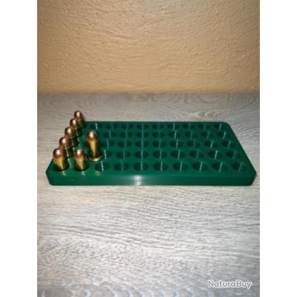 Plateau de rechargement vert fonc� optimis� pour les cartouches de 45 Acp ( 11,43 )