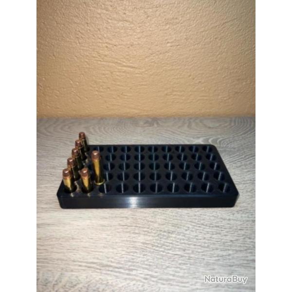 Plateau de rechargement noir optimis� pour les cartouches de 38 sp�cial, 38 wadcutter, 357 magnum