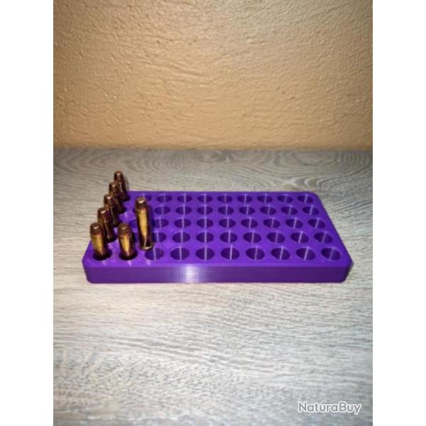 Plateau de rechargement violet optimis� pour les cartouches de 38 sp�cial, 38 wadcutter, 357 magnum