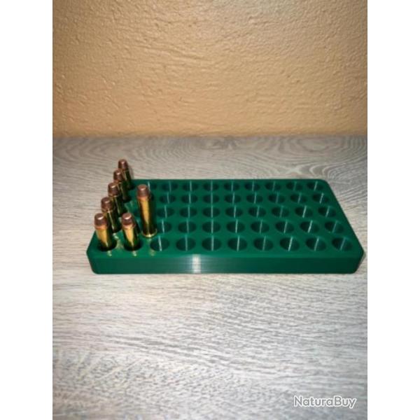 Plateau de rechargement vert fonc� pour les cartouches de 38 sp�cial, 38 wadcutter, 357 magnum