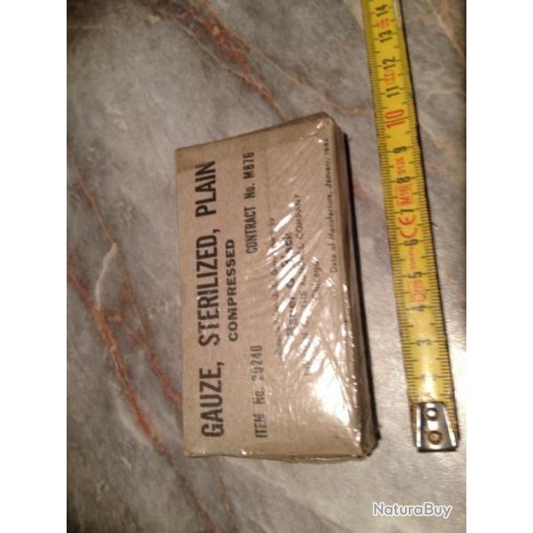 lot de 3 pansements US , pour infirmier WW2