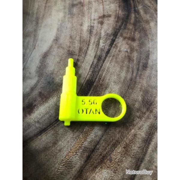 T�moin  de chambre vide, t�moin de s�curit� pour arme en calibre 222 rem 223 rem 5.56x45