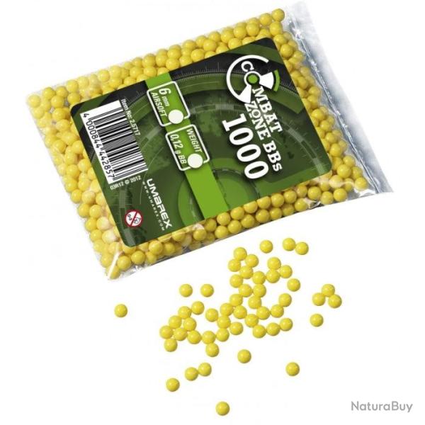Billes en sachet Combat zone - jaune - 0,12 g Par 1000 Default Title