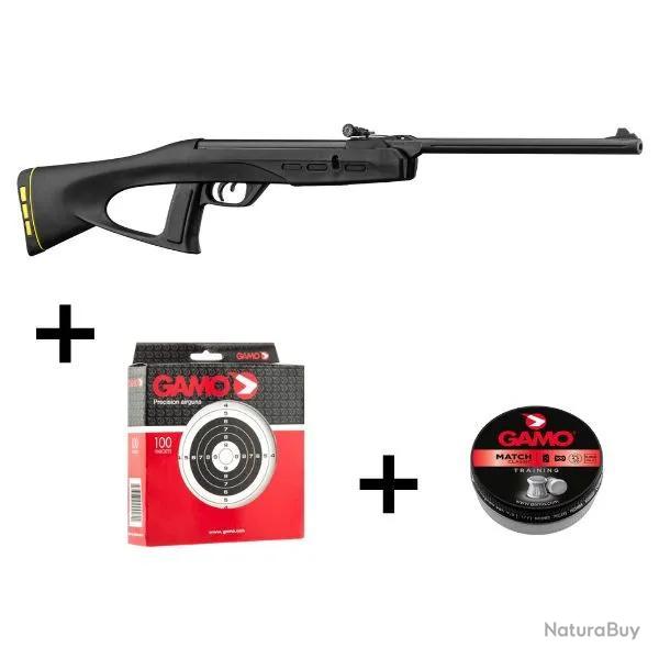 Pack Carabine Gamo Junior Delta Fox GT Ring Jaune Calibre 4.5MM