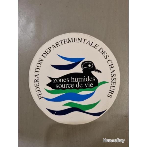 Autocollant chasse FDC canard neuf