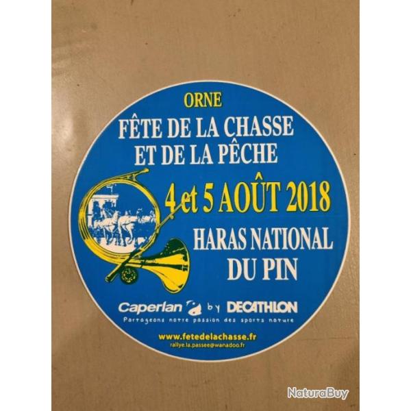 Autocollant chasse FETE DE LA CHASSE neuf
