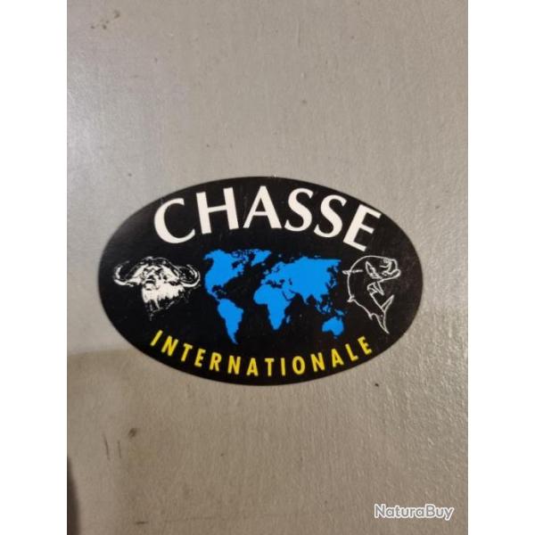 Autocollant chasse CHASSE INTERNATIONALE neuf