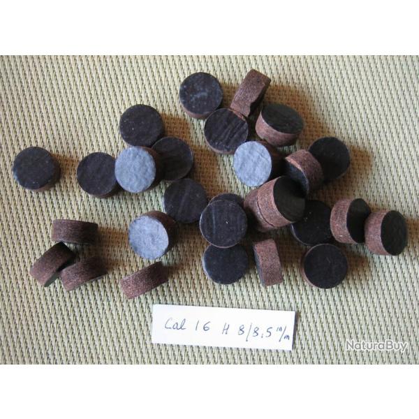 Baisse  de  prix...  300  Bourres  fibre  cal  16  �paisseur  de  8  �  8,5  mm