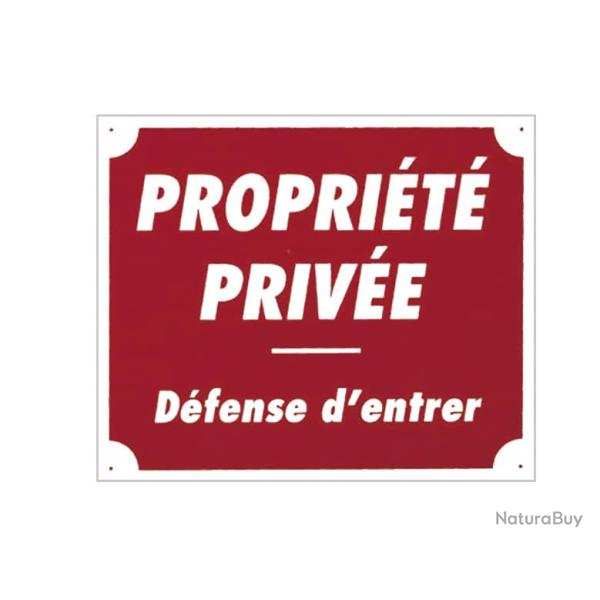 Panneau ''Propri�t� priv�e'' 30 x 25 cm-Aluminium