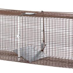 Bo&icirc;te &agrave; fauves fixe 2 entr&eacute;es-Cage 102 cm