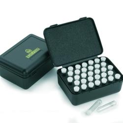 Bo&icirc;te de rangement dosettes &agrave; poudre-40 dosettes 3.2 g / 50 gr