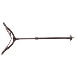 Canne-si&egrave;ge-CANNE SIEGE ALUMINIUM REGLABLE ASSISE EN CUIR T 60-90 CM